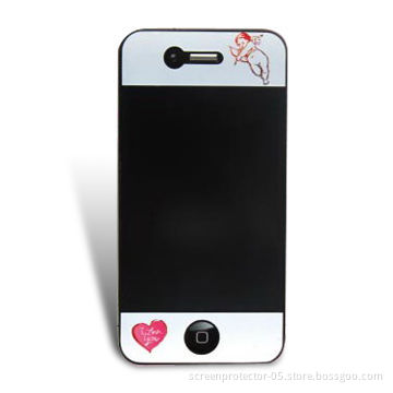Screen Protector for Apple 's iPhone 4, Made of PET